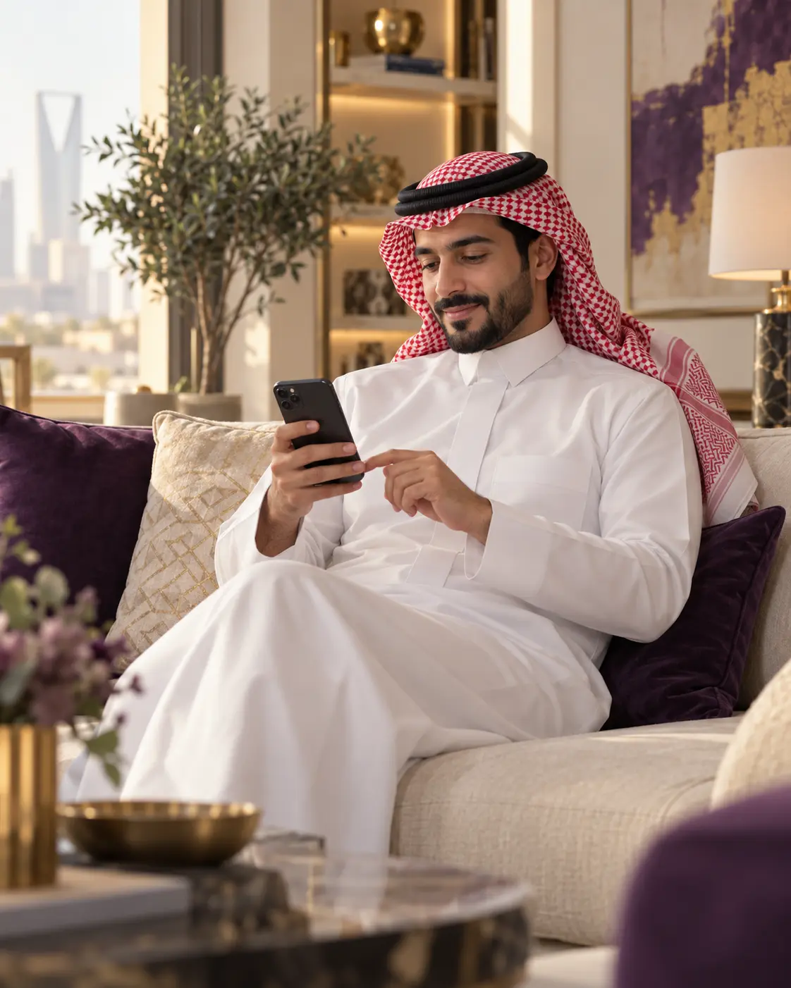 عميل سعودي يبحث عن خدمة